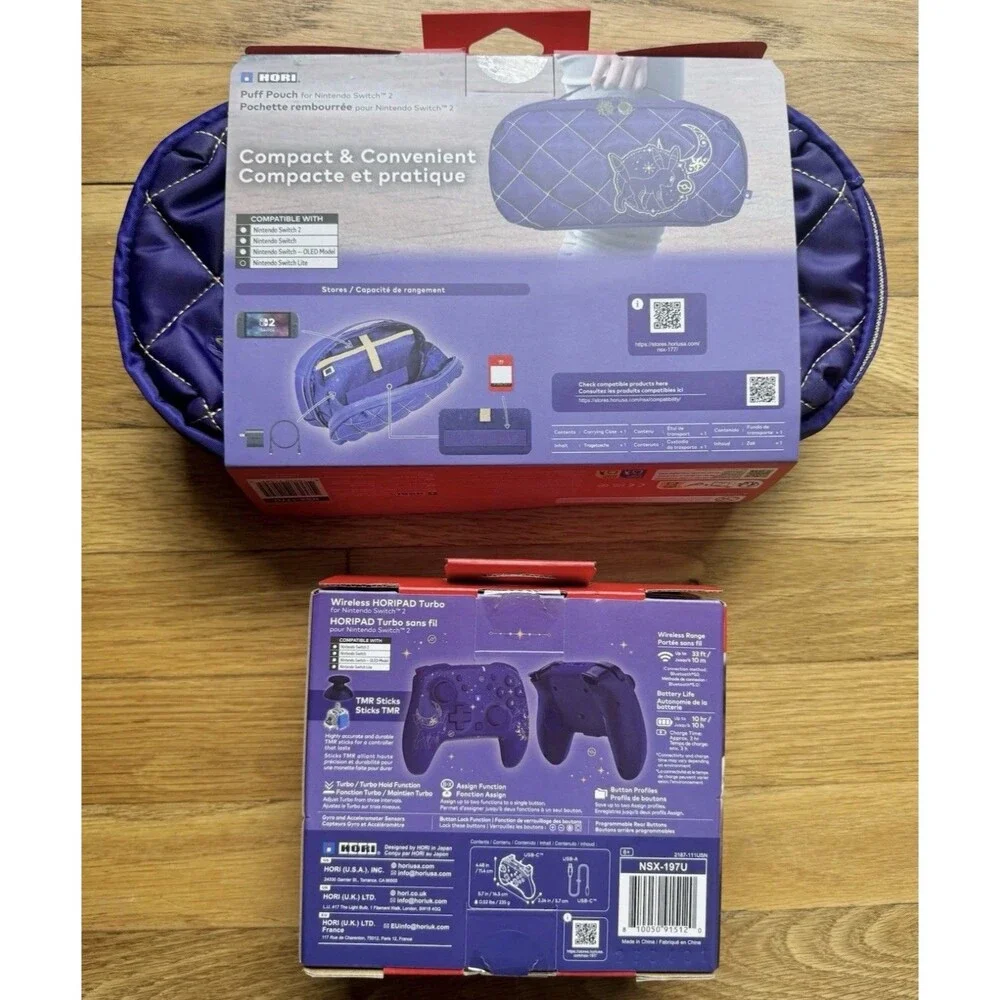 HORI Wireless HORIPAD Turbo Controller &  Case. (Umbreon & Espeon) **Brand New**